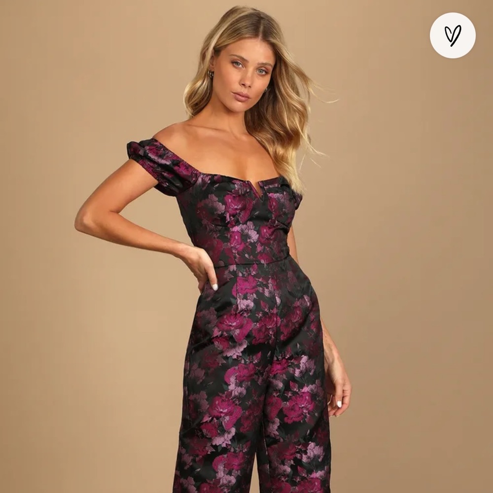 Lulus Floral Jumpsuit - NWT